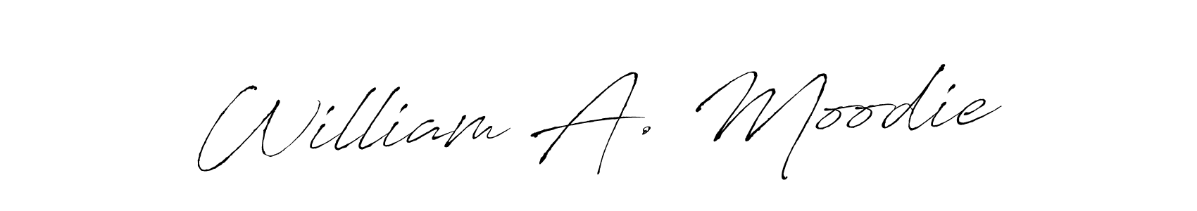 Similarly Antro_Vectra is the best handwritten signature design. Signature creator online .You can use it as an online autograph creator for name William A. Moodie. William A. Moodie signature style 6 images and pictures png