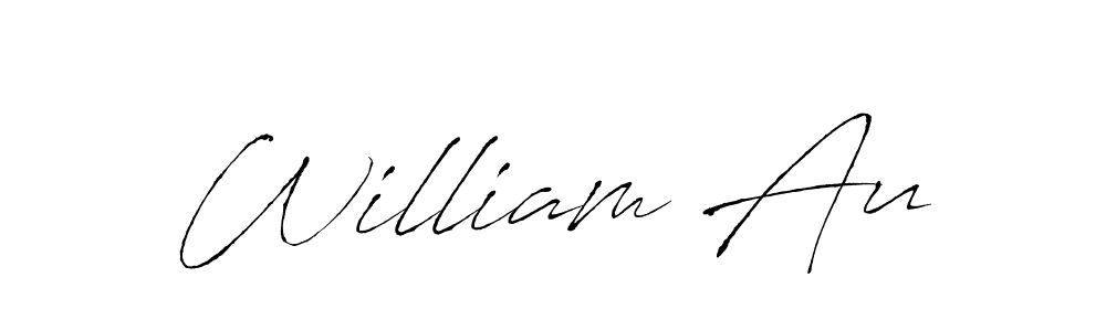 Use a signature maker to create a handwritten signature online. With this signature software, you can design (Antro_Vectra) your own signature for name William Au. William Au signature style 6 images and pictures png