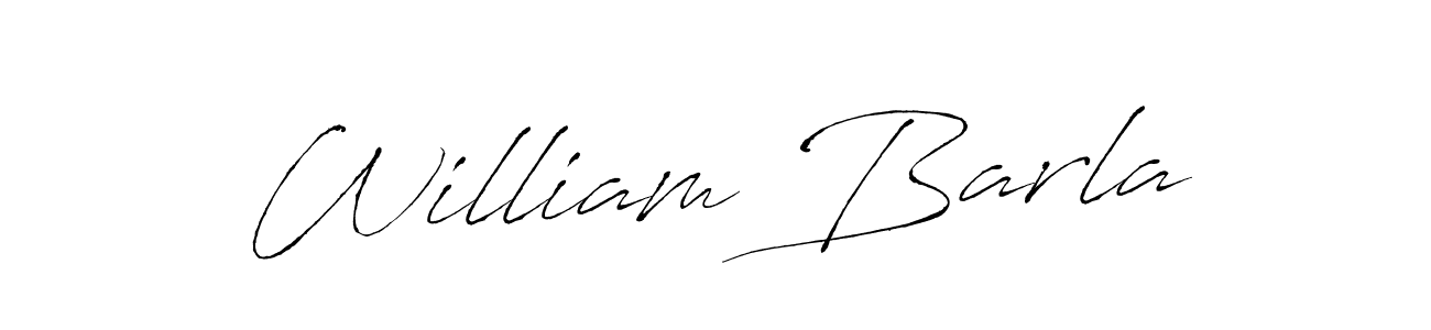 Make a beautiful signature design for name William Barla. With this signature (Antro_Vectra) style, you can create a handwritten signature for free. William Barla signature style 6 images and pictures png