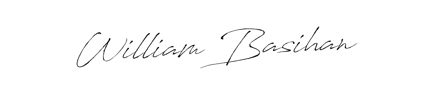 Also You can easily find your signature by using the search form. We will create William Basihan name handwritten signature images for you free of cost using Antro_Vectra sign style. William Basihan signature style 6 images and pictures png