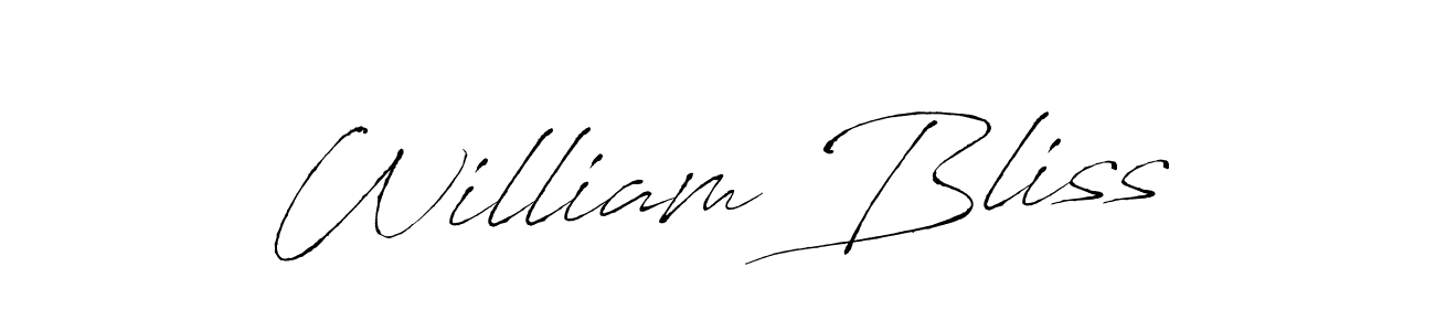 Make a beautiful signature design for name William Bliss. With this signature (Antro_Vectra) style, you can create a handwritten signature for free. William Bliss signature style 6 images and pictures png