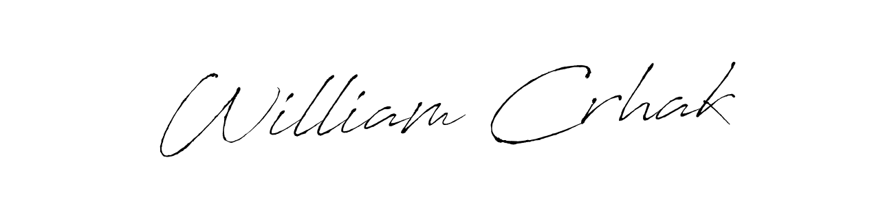 Best and Professional Signature Style for William Crhak. Antro_Vectra Best Signature Style Collection. William Crhak signature style 6 images and pictures png