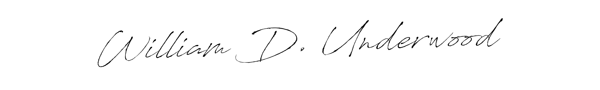 You should practise on your own different ways (Antro_Vectra) to write your name (William D. Underwood) in signature. don't let someone else do it for you. William D. Underwood signature style 6 images and pictures png