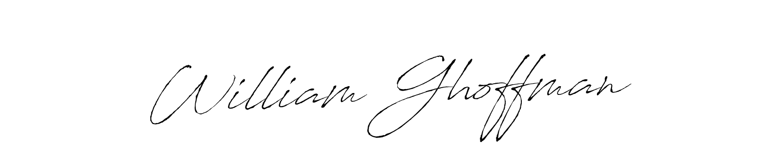 You should practise on your own different ways (Antro_Vectra) to write your name (William Ghoffman) in signature. don't let someone else do it for you. William Ghoffman signature style 6 images and pictures png