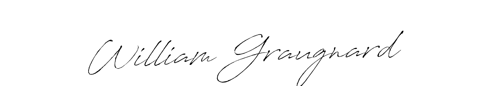 Also we have William Graugnard name is the best signature style. Create professional handwritten signature collection using Antro_Vectra autograph style. William Graugnard signature style 6 images and pictures png