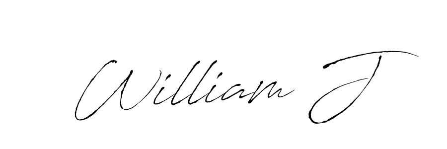 Make a beautiful signature design for name William J. Use this online signature maker to create a handwritten signature for free. William J signature style 6 images and pictures png