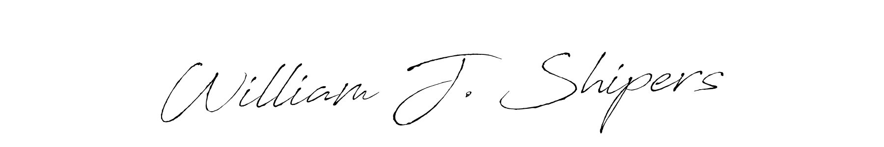 Create a beautiful signature design for name William J. Shipers. With this signature (Antro_Vectra) fonts, you can make a handwritten signature for free. William J. Shipers signature style 6 images and pictures png