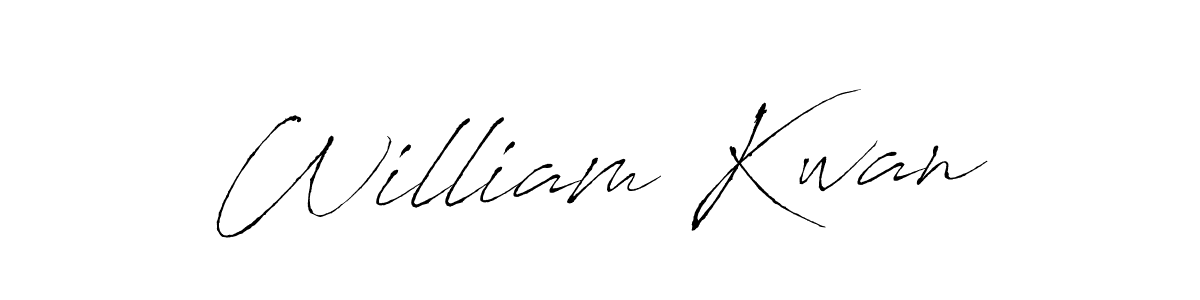 Make a beautiful signature design for name William Kwan. With this signature (Antro_Vectra) style, you can create a handwritten signature for free. William Kwan signature style 6 images and pictures png
