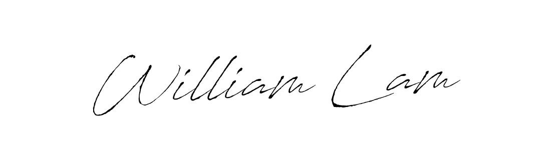 William Lam stylish signature style. Best Handwritten Sign (Antro_Vectra) for my name. Handwritten Signature Collection Ideas for my name William Lam. William Lam signature style 6 images and pictures png