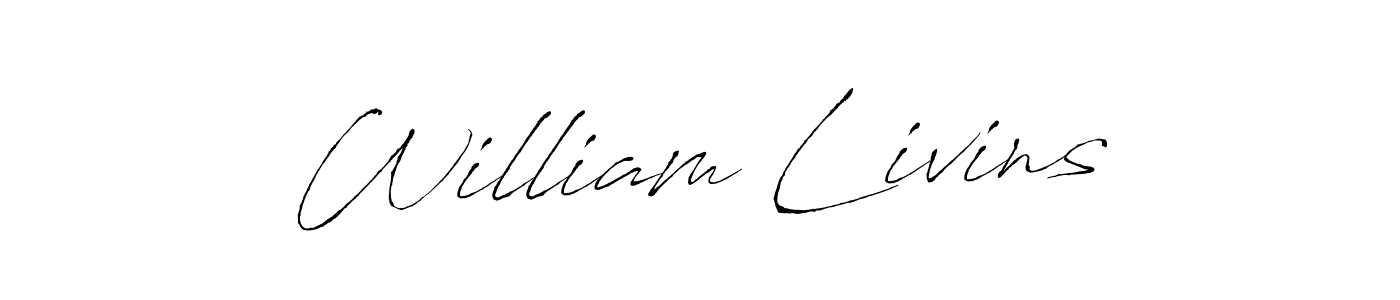 Antro_Vectra is a professional signature style that is perfect for those who want to add a touch of class to their signature. It is also a great choice for those who want to make their signature more unique. Get William Livins name to fancy signature for free. William Livins signature style 6 images and pictures png