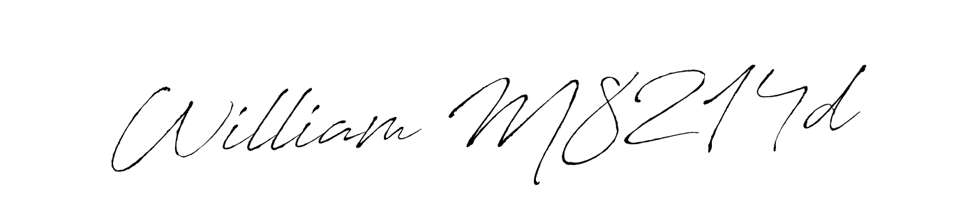 Design your own signature with our free online signature maker. With this signature software, you can create a handwritten (Antro_Vectra) signature for name William M8214d. William M8214d signature style 6 images and pictures png