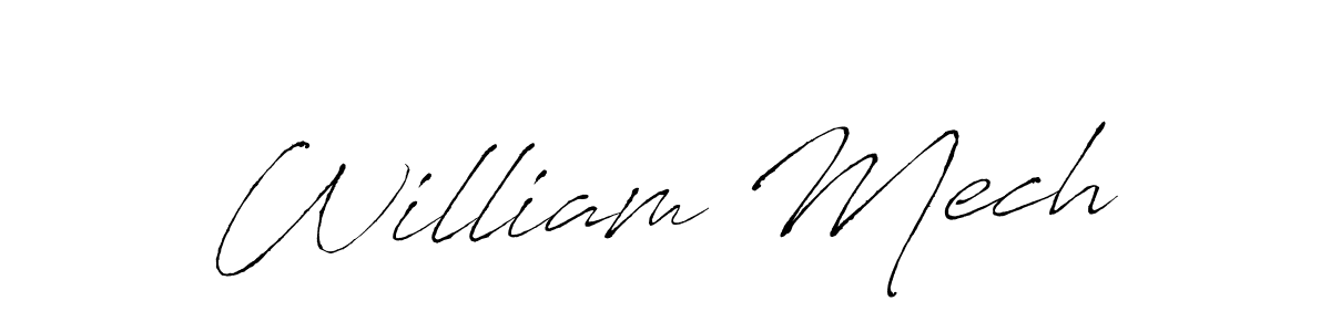 Also You can easily find your signature by using the search form. We will create William Mech name handwritten signature images for you free of cost using Antro_Vectra sign style. William Mech signature style 6 images and pictures png