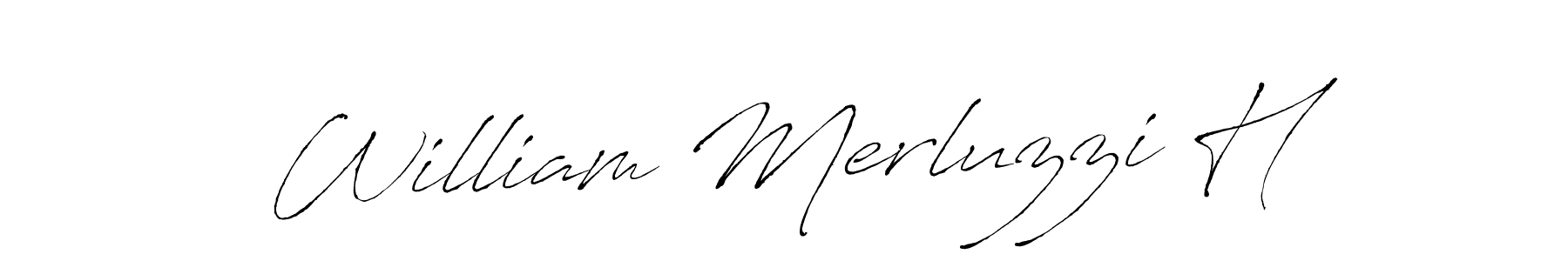 Once you've used our free online signature maker to create your best signature Antro_Vectra style, it's time to enjoy all of the benefits that William Merluzzi H name signing documents. William Merluzzi H signature style 6 images and pictures png
