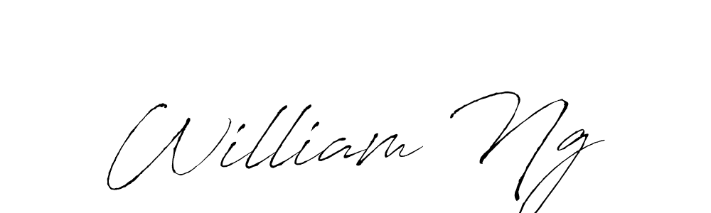 Create a beautiful signature design for name William Ng. With this signature (Antro_Vectra) fonts, you can make a handwritten signature for free. William Ng signature style 6 images and pictures png