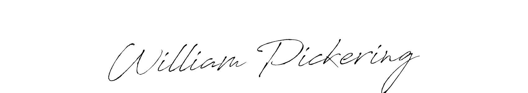 How to make William Pickering name signature. Use Antro_Vectra style for creating short signs online. This is the latest handwritten sign. William Pickering signature style 6 images and pictures png