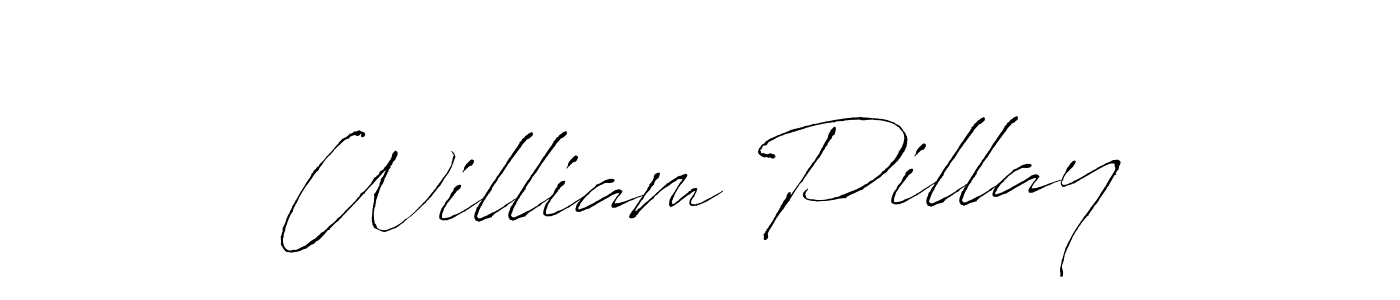 Use a signature maker to create a handwritten signature online. With this signature software, you can design (Antro_Vectra) your own signature for name William Pillay. William Pillay signature style 6 images and pictures png