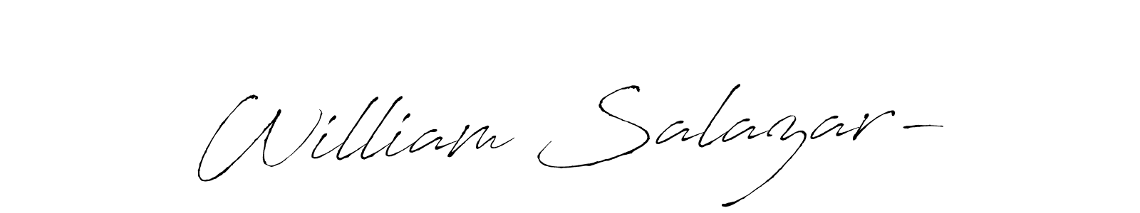 Make a beautiful signature design for name William Salazar-. Use this online signature maker to create a handwritten signature for free. William Salazar- signature style 6 images and pictures png