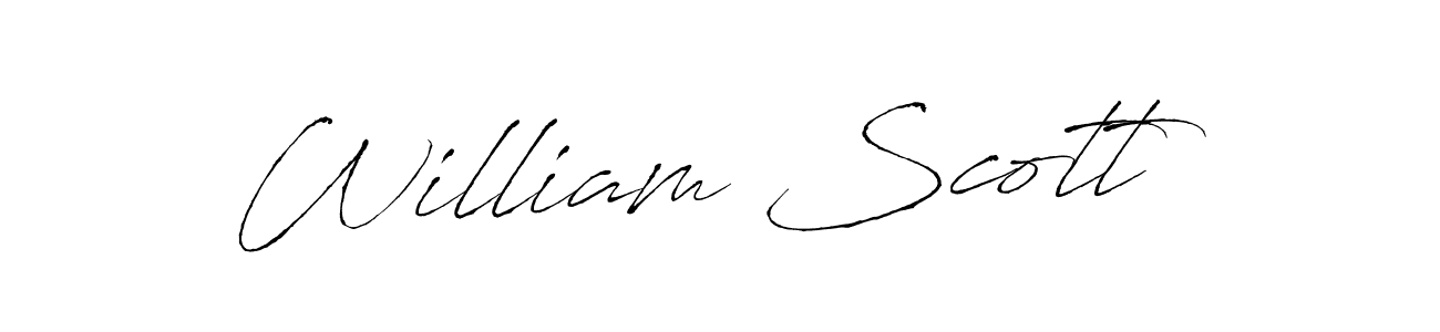 William Scott stylish signature style. Best Handwritten Sign (Antro_Vectra) for my name. Handwritten Signature Collection Ideas for my name William Scott. William Scott signature style 6 images and pictures png