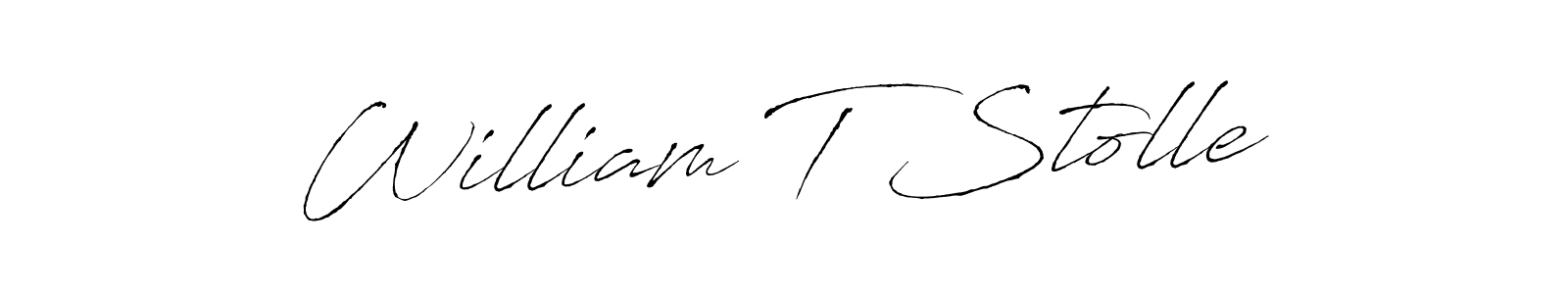 You should practise on your own different ways (Antro_Vectra) to write your name (William T Stolle) in signature. don't let someone else do it for you. William T Stolle signature style 6 images and pictures png