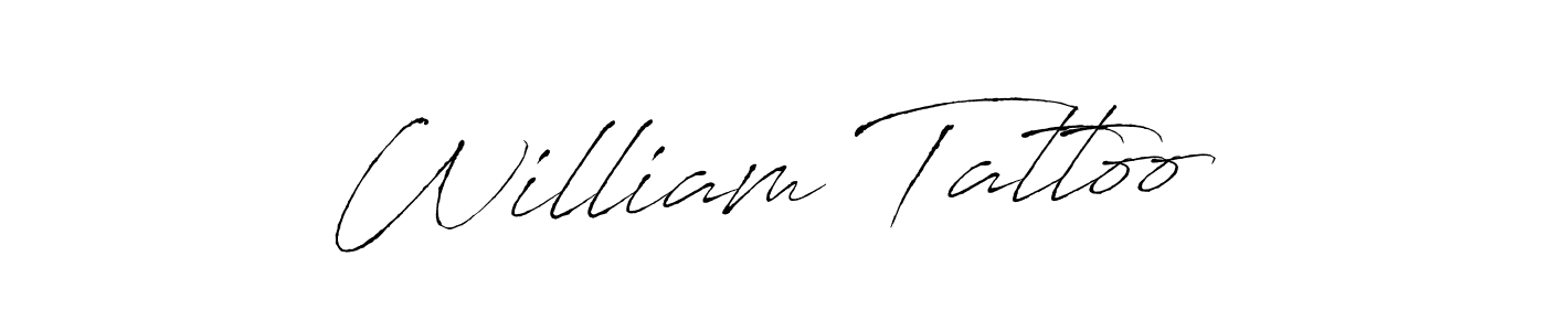 Design your own signature with our free online signature maker. With this signature software, you can create a handwritten (Antro_Vectra) signature for name William Tattoo. William Tattoo signature style 6 images and pictures png