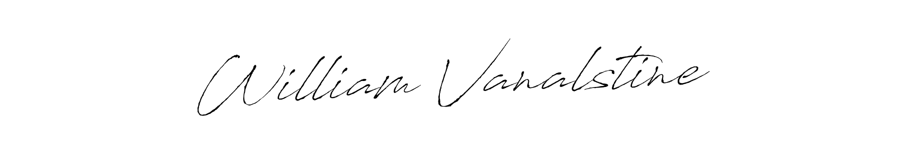 How to make William Vanalstine name signature. Use Antro_Vectra style for creating short signs online. This is the latest handwritten sign. William Vanalstine signature style 6 images and pictures png