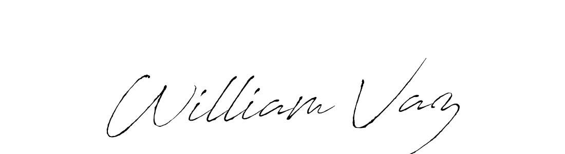 How to make William Vaz name signature. Use Antro_Vectra style for creating short signs online. This is the latest handwritten sign. William Vaz signature style 6 images and pictures png