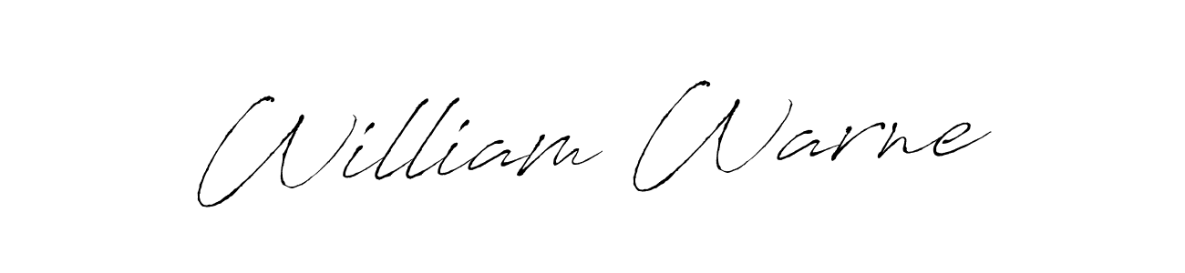 Create a beautiful signature design for name William Warne. With this signature (Antro_Vectra) fonts, you can make a handwritten signature for free. William Warne signature style 6 images and pictures png