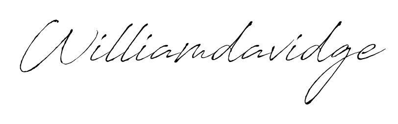 Design your own signature with our free online signature maker. With this signature software, you can create a handwritten (Antro_Vectra) signature for name Williamdavidge. Williamdavidge signature style 6 images and pictures png