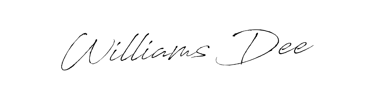 Similarly Antro_Vectra is the best handwritten signature design. Signature creator online .You can use it as an online autograph creator for name Williams Dee. Williams Dee signature style 6 images and pictures png