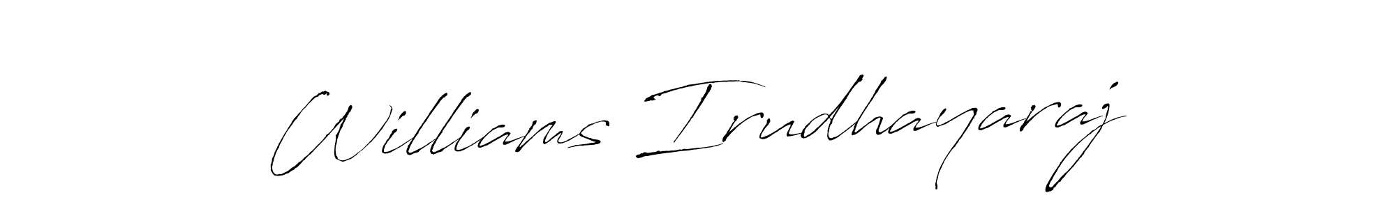 It looks lik you need a new signature style for name Williams Irudhayaraj. Design unique handwritten (Antro_Vectra) signature with our free signature maker in just a few clicks. Williams Irudhayaraj signature style 6 images and pictures png