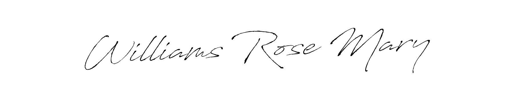 Also we have Williams Rose Mary name is the best signature style. Create professional handwritten signature collection using Antro_Vectra autograph style. Williams Rose Mary signature style 6 images and pictures png