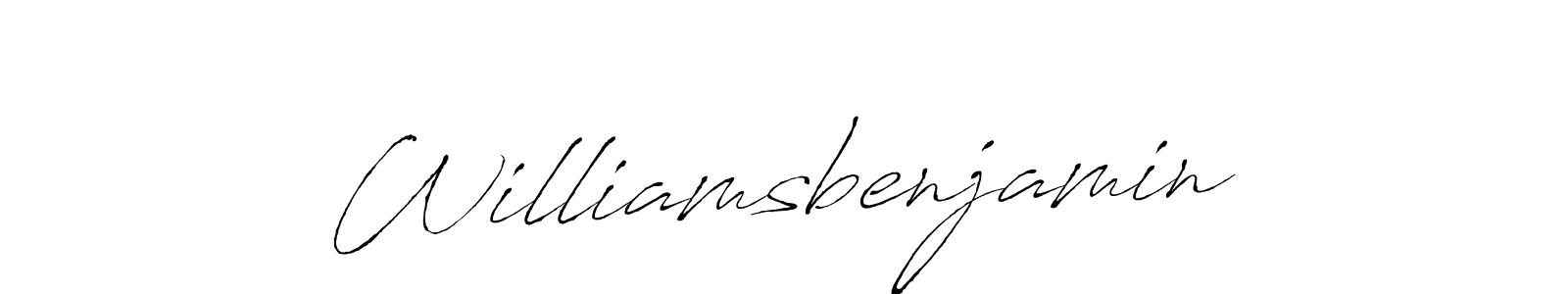 Use a signature maker to create a handwritten signature online. With this signature software, you can design (Antro_Vectra) your own signature for name Williamsbenjamin. Williamsbenjamin signature style 6 images and pictures png