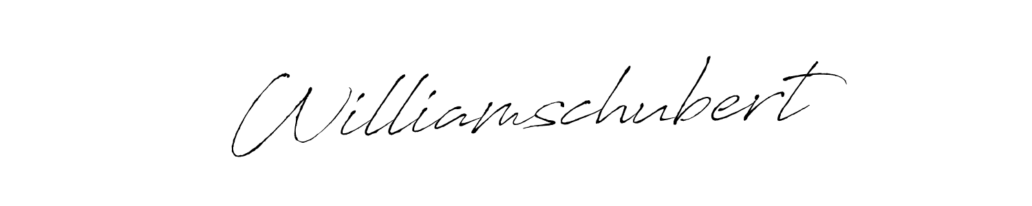 Create a beautiful signature design for name Williamschubert. With this signature (Antro_Vectra) fonts, you can make a handwritten signature for free. Williamschubert signature style 6 images and pictures png