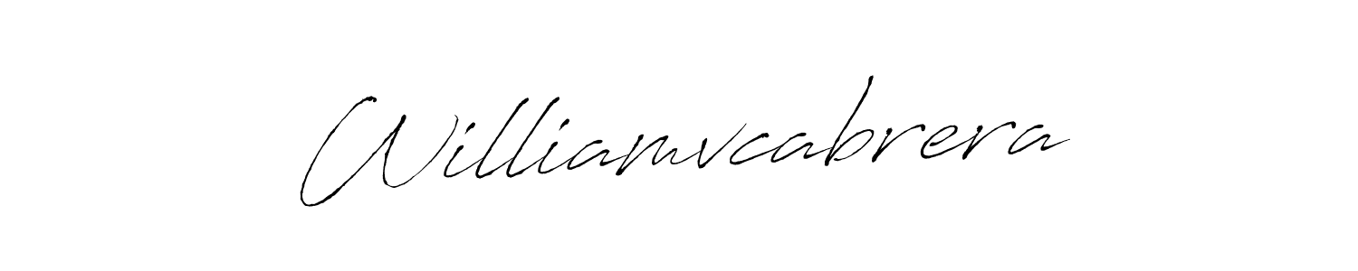 Williamvcabrera stylish signature style. Best Handwritten Sign (Antro_Vectra) for my name. Handwritten Signature Collection Ideas for my name Williamvcabrera. Williamvcabrera signature style 6 images and pictures png
