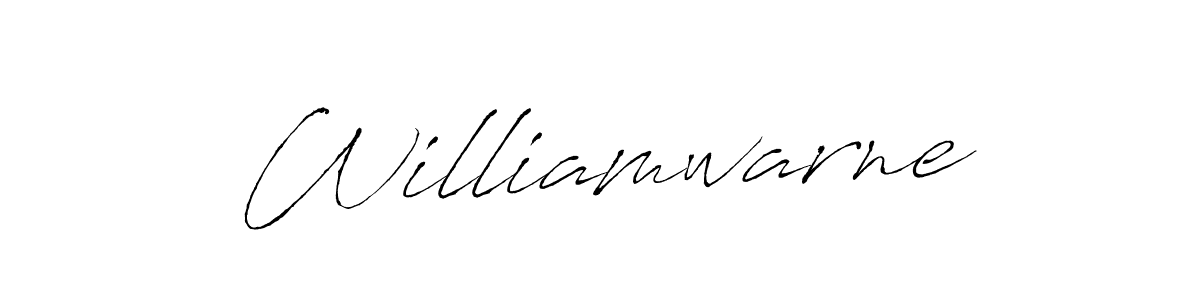 Create a beautiful signature design for name Williamwarne. With this signature (Antro_Vectra) fonts, you can make a handwritten signature for free. Williamwarne signature style 6 images and pictures png