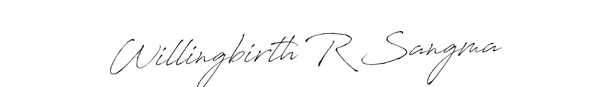It looks lik you need a new signature style for name Willingbirth R Sangma. Design unique handwritten (Antro_Vectra) signature with our free signature maker in just a few clicks. Willingbirth R Sangma signature style 6 images and pictures png