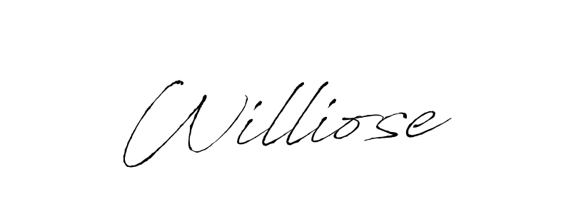 How to make Williose signature? Antro_Vectra is a professional autograph style. Create handwritten signature for Williose name. Williose signature style 6 images and pictures png