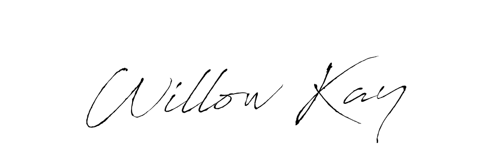 How to make Willow Kay signature? Antro_Vectra is a professional autograph style. Create handwritten signature for Willow Kay name. Willow Kay signature style 6 images and pictures png