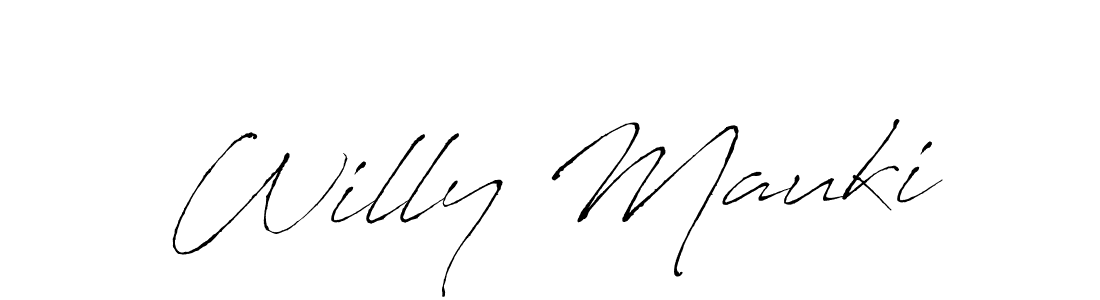 Use a signature maker to create a handwritten signature online. With this signature software, you can design (Antro_Vectra) your own signature for name Willy Mauki. Willy Mauki signature style 6 images and pictures png