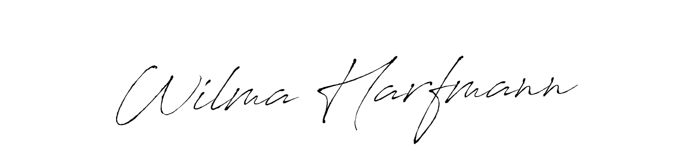 Create a beautiful signature design for name Wilma Harfmann. With this signature (Antro_Vectra) fonts, you can make a handwritten signature for free. Wilma Harfmann signature style 6 images and pictures png