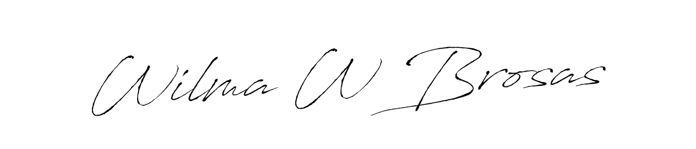 It looks lik you need a new signature style for name Wilma W Brosas. Design unique handwritten (Antro_Vectra) signature with our free signature maker in just a few clicks. Wilma W Brosas signature style 6 images and pictures png