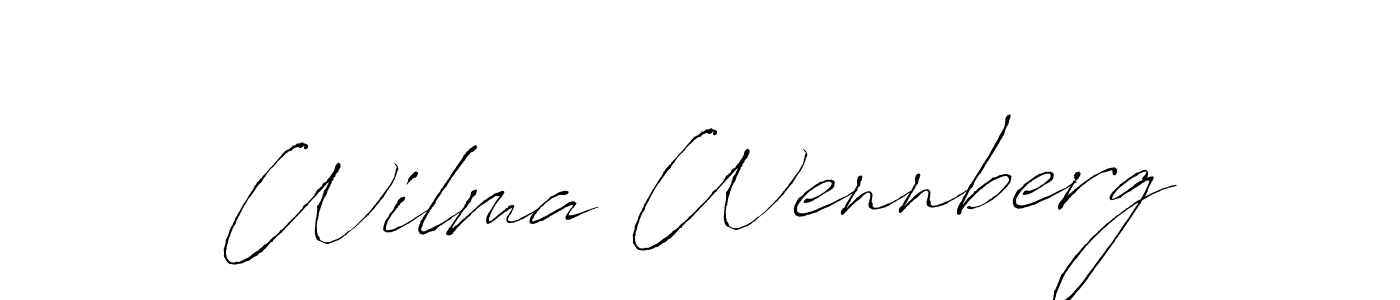 Create a beautiful signature design for name Wilma Wennberg. With this signature (Antro_Vectra) fonts, you can make a handwritten signature for free. Wilma Wennberg signature style 6 images and pictures png