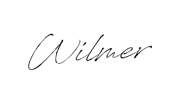 Use a signature maker to create a handwritten signature online. With this signature software, you can design (Antro_Vectra) your own signature for name Wilmer. Wilmer signature style 6 images and pictures png