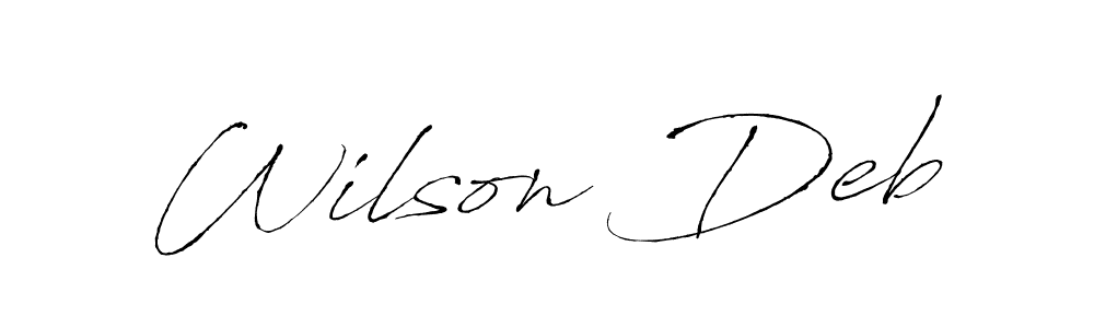 if you are searching for the best signature style for your name Wilson Deb. so please give up your signature search. here we have designed multiple signature styles  using Antro_Vectra. Wilson Deb signature style 6 images and pictures png