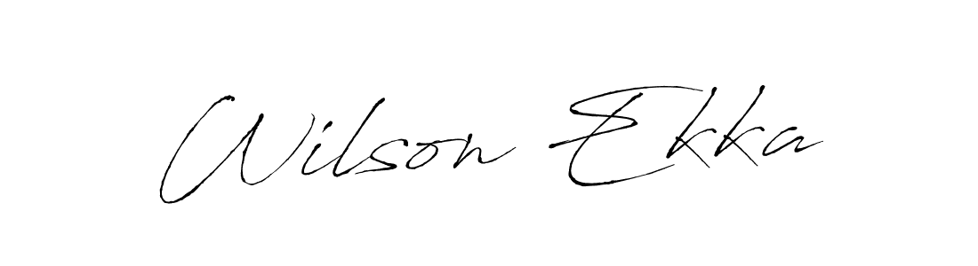 How to make Wilson Ekka signature? Antro_Vectra is a professional autograph style. Create handwritten signature for Wilson Ekka name. Wilson Ekka signature style 6 images and pictures png