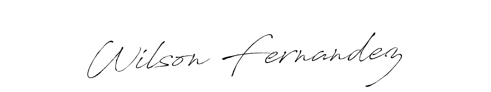 Design your own signature with our free online signature maker. With this signature software, you can create a handwritten (Antro_Vectra) signature for name Wilson Fernandez. Wilson Fernandez signature style 6 images and pictures png
