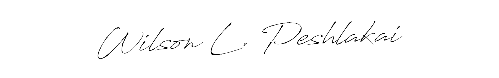 Make a short Wilson L. Peshlakai signature style. Manage your documents anywhere anytime using Antro_Vectra. Create and add eSignatures, submit forms, share and send files easily. Wilson L. Peshlakai signature style 6 images and pictures png