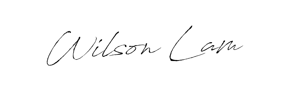 You should practise on your own different ways (Antro_Vectra) to write your name (Wilson Lam) in signature. don't let someone else do it for you. Wilson Lam signature style 6 images and pictures png