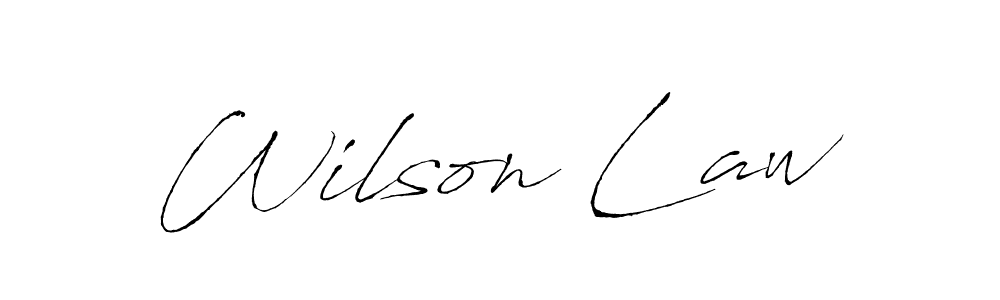 Wilson Law stylish signature style. Best Handwritten Sign (Antro_Vectra) for my name. Handwritten Signature Collection Ideas for my name Wilson Law. Wilson Law signature style 6 images and pictures png