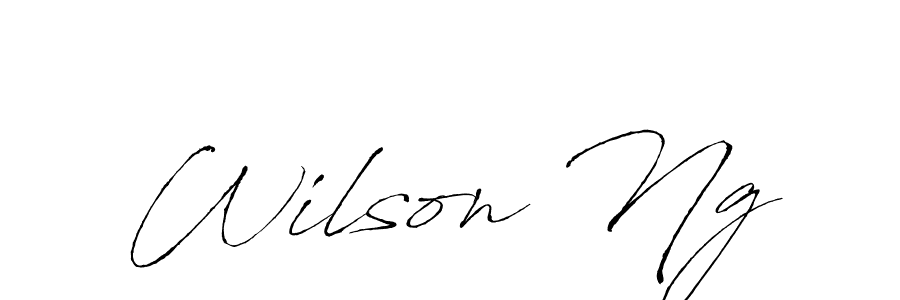 How to make Wilson Ng name signature. Use Antro_Vectra style for creating short signs online. This is the latest handwritten sign. Wilson Ng signature style 6 images and pictures png